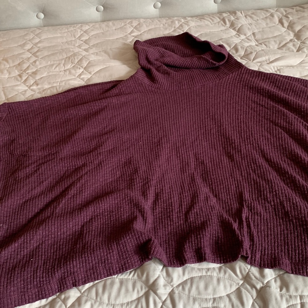 Free People cowl neck open back top